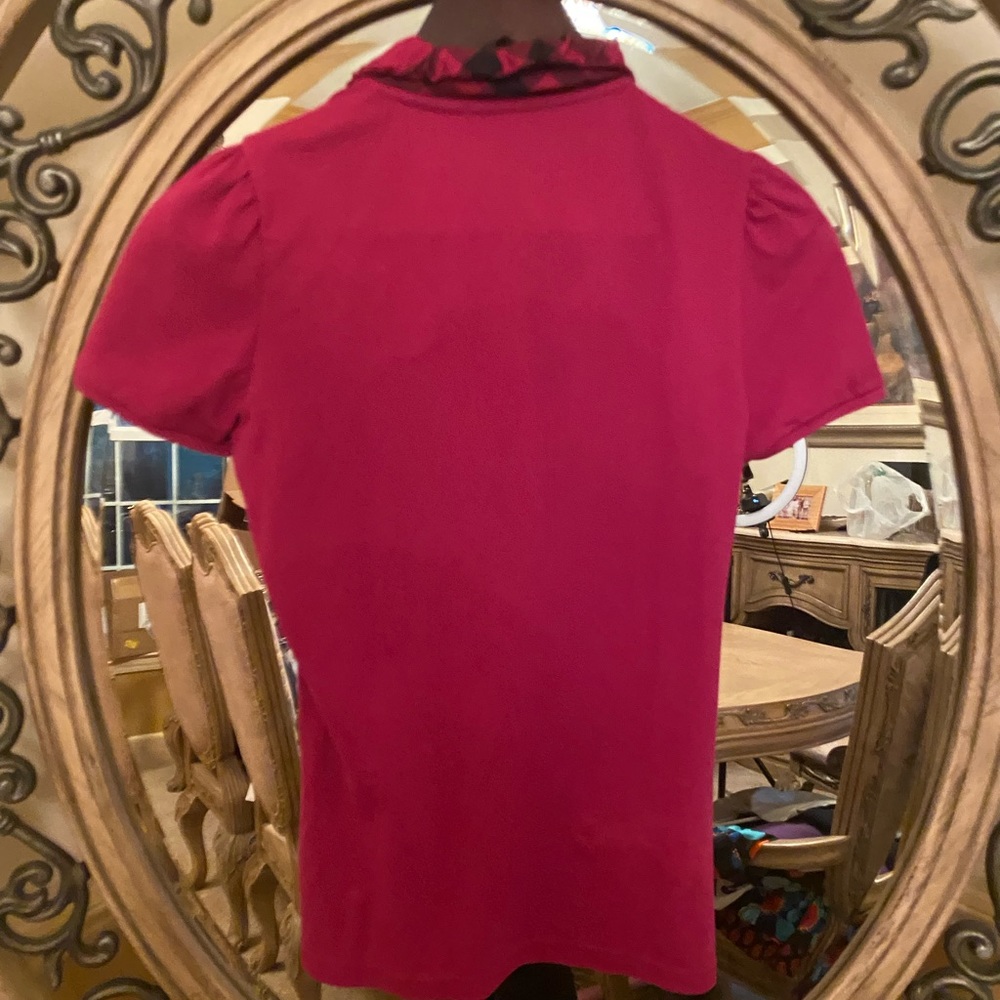 ❤️ Authentic Burberry Fushia Pink Short Sleeve Shirt, - Picture 3 of 8